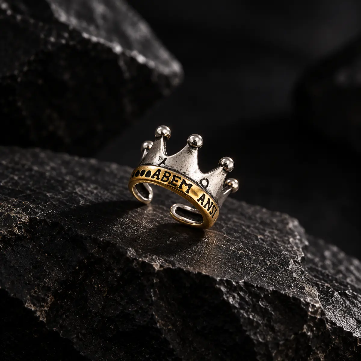 Crown Ear Cuff, No Piercing Royal Cartilage Clip, Minimalist Punk Statement Ear Jewelry - product image
