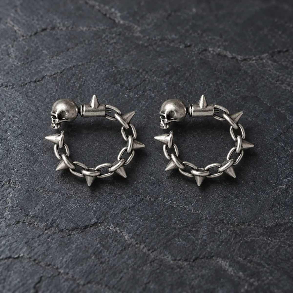 Spike Rivet Stud Earrings Alloy Independent Design Punk Subculture Streetwear Unisex Jewelry - product image