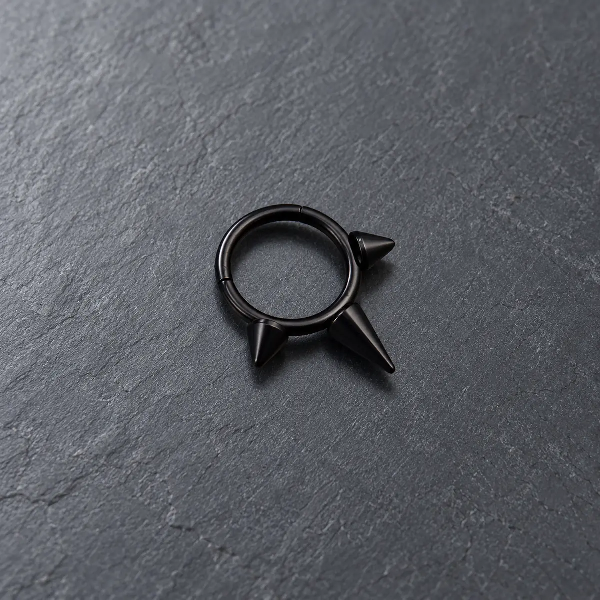 316L Stainless Steel Rivet Spike Clicker Ring, Multi-Use Septum Cartilage Ear European Punk Piercing Jewelry - product image