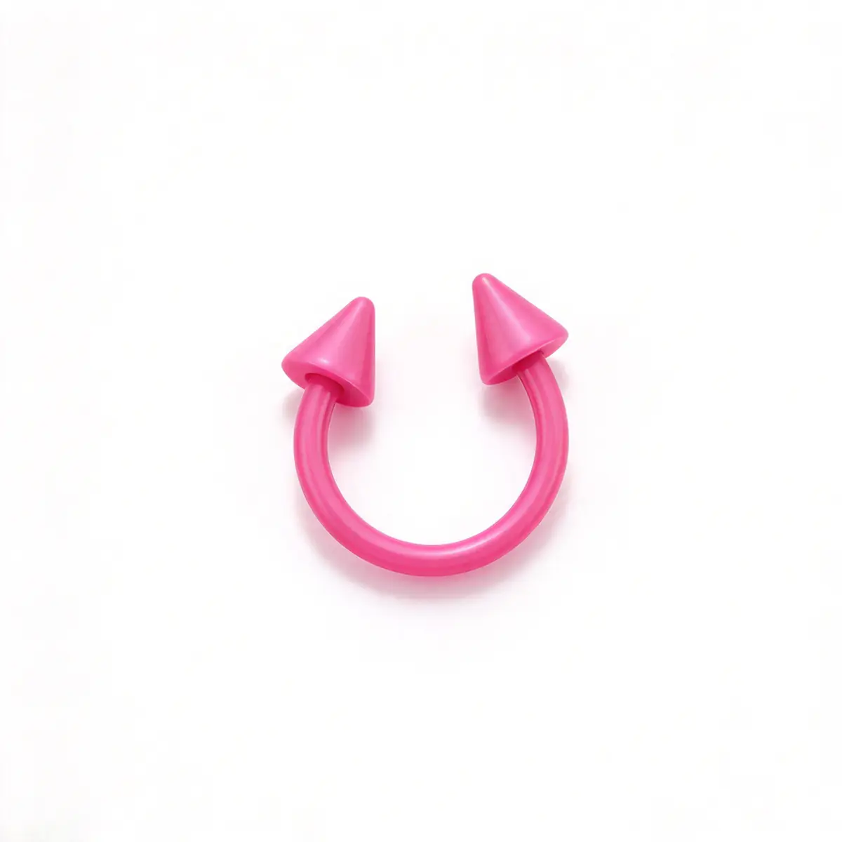 3Pcs Pink Princess Piercing Set, Butterfly Horseshoe Pearl, Titanium Steel, Multi-Use Septum Cartilage Ear Jewelry - Spike - 1 PCS 1.2/10mm