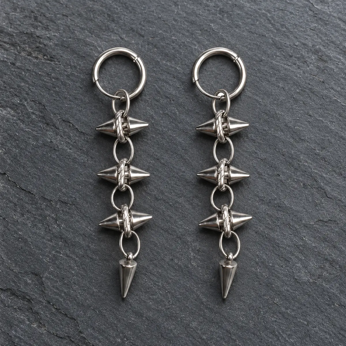 Fade-Resistant Spike Rivet Punk Earrings for Women, Y2K Alt Style, Unique Stud & Hoop Premium Ear Jewelry - product image