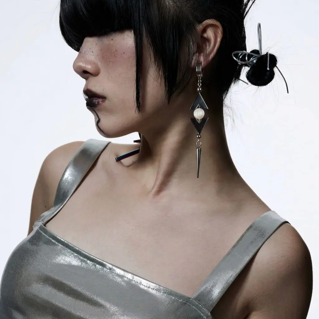 Vibrant Spike Rivet Punk Earrings for Women, Y2K Alt Style, Stud & Hoop Edgy Exaggerated Premium Ear Jewelry - product image