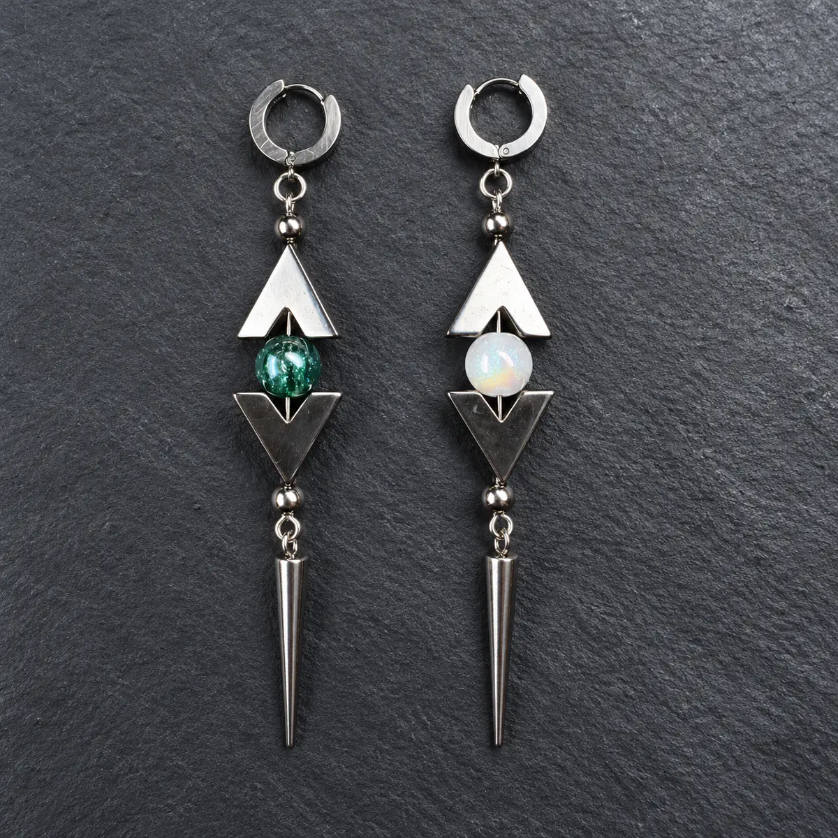 Vibrant Spike Rivet Punk Earrings for Women, Y2K Alt Style, Stud & Hoop Edgy Exaggerated Premium Ear Jewelry - product image