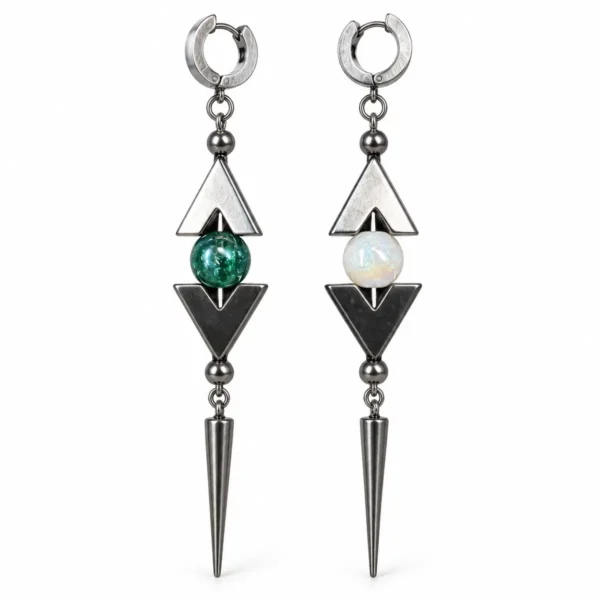 Vibrant Spike Rivet Punk Earrings for Women, Y2K Alt Style, Stud & Hoop Edgy Exaggerated Premium Ear Jewelry