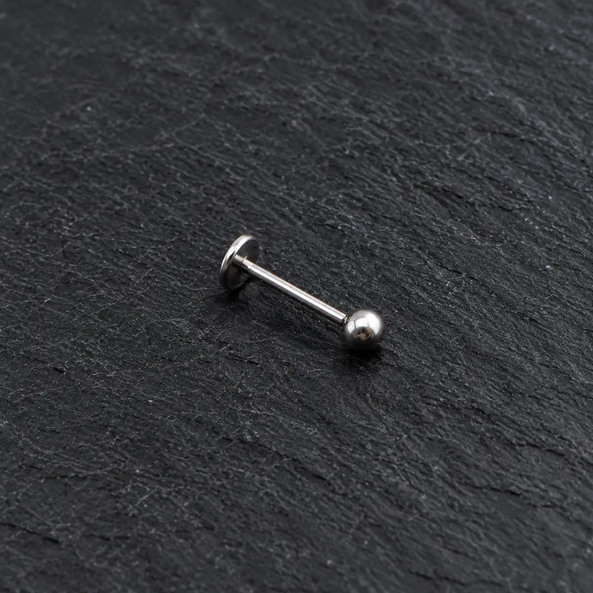 Threadless Push-In Stainless Steel Piercing Studs, Punk Crystal Inlaid, Hypoallergenic Ear Lip Stud European Style Body Jewelry - product image