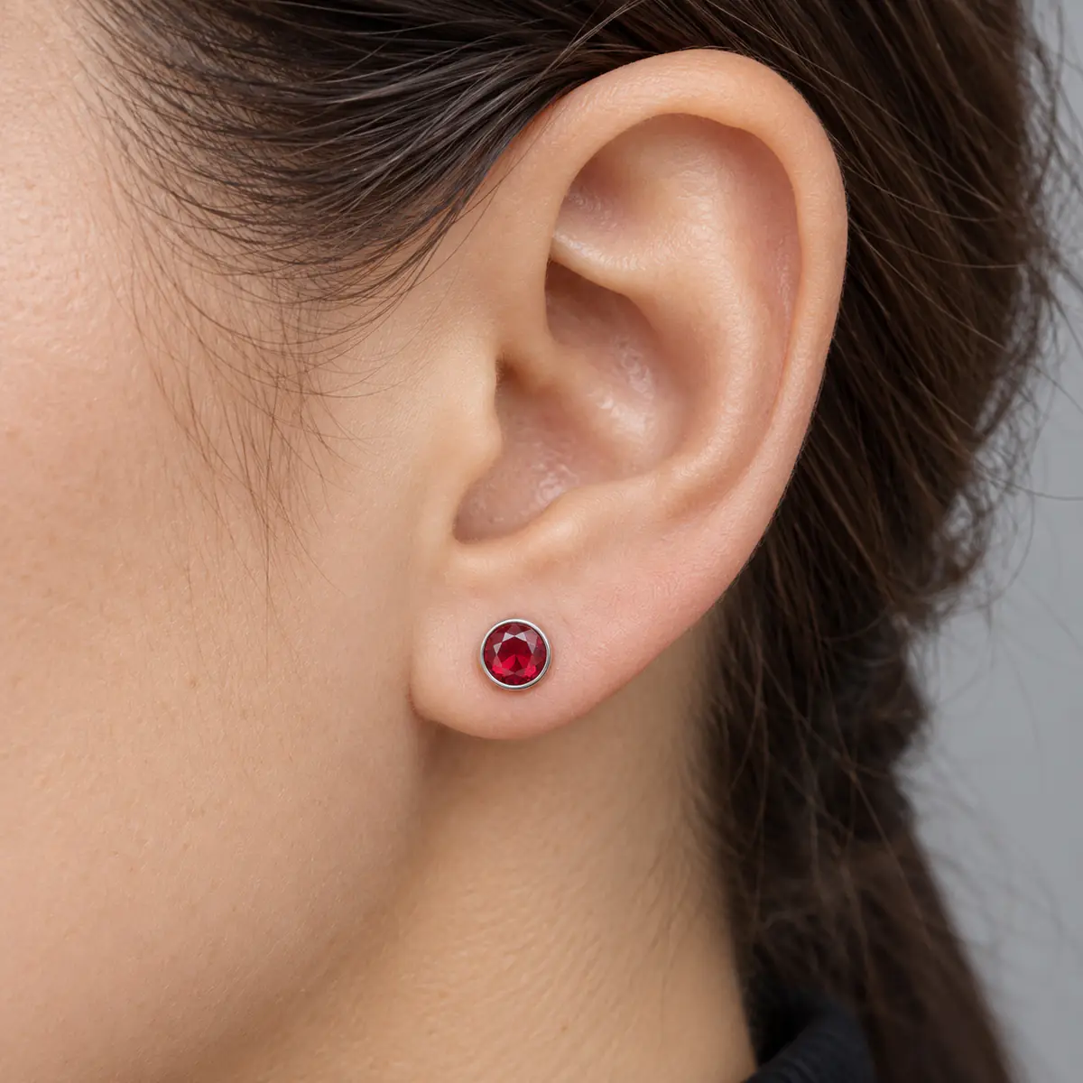 0.8mm Threadless Flat Back Stainless Steel Piercing Studs, Sparkling Tiny CZ Zircon, Healing Friendly Ear Lip Conch Cartilage Jewelry - product image