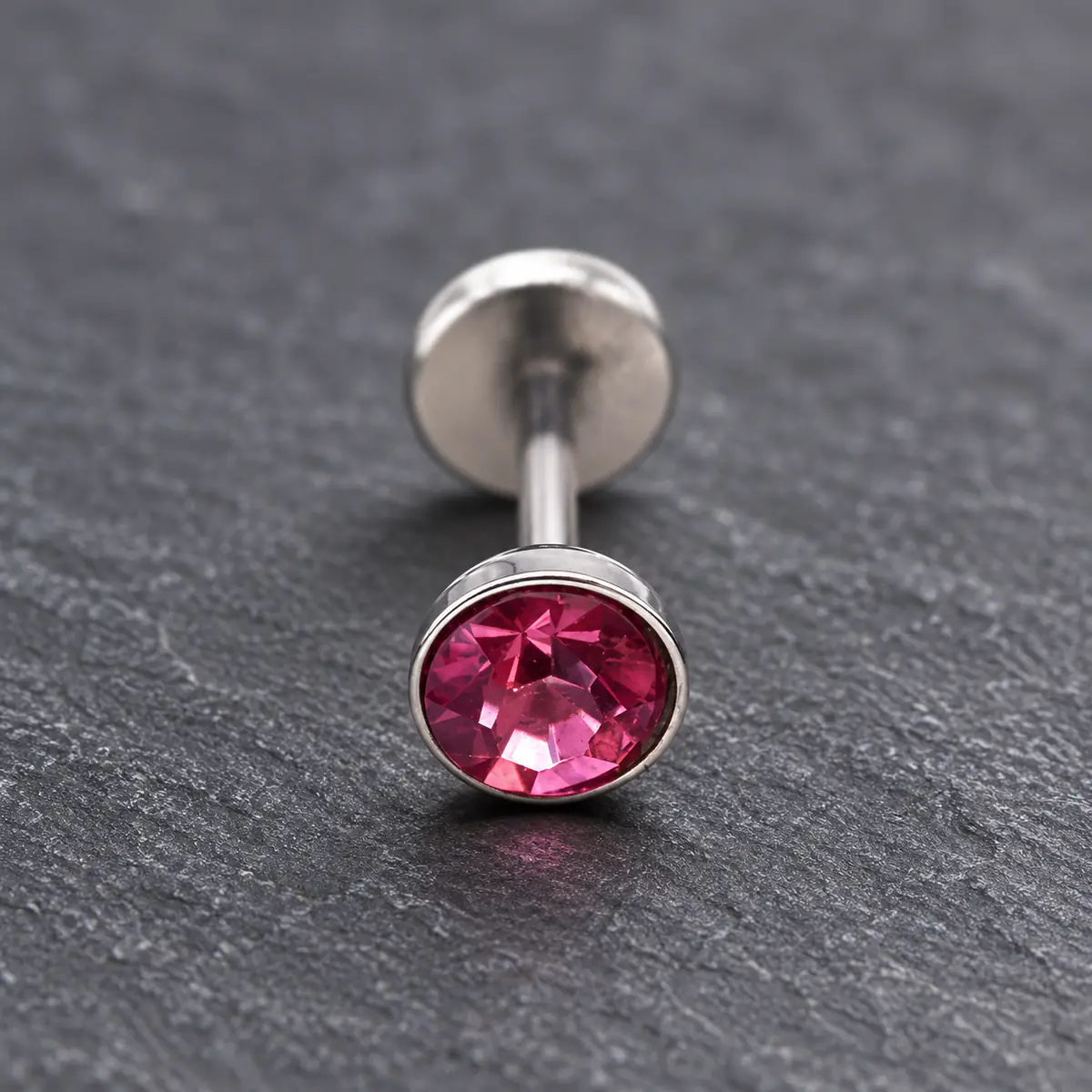 0.8mm Threadless Flat Back Stainless Steel Piercing Studs, Sparkling Tiny CZ Zircon, Healing Friendly Ear Lip Conch Cartilage Jewelry - product image